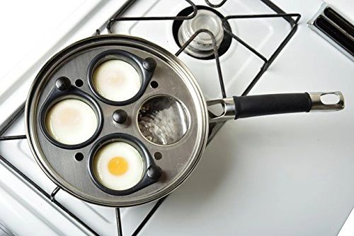 Modern Innovations Stainless Steel Egg Poacher Pan Set - 4 Cups