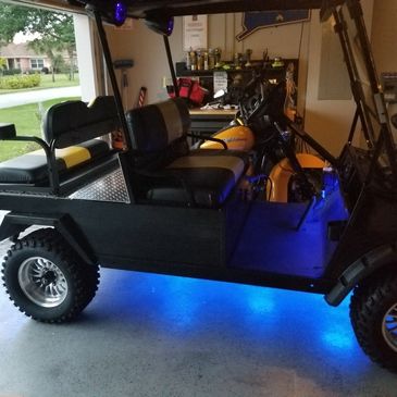 Golf cart customization.