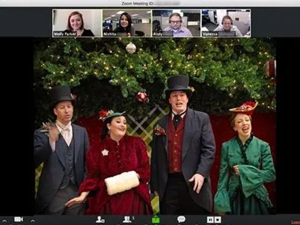 Virtual caroling screen shot