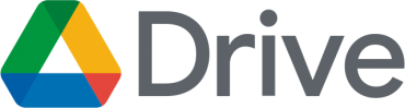 Google Drive logo with a colorful triangular icon and the word 'Drive'.