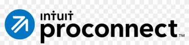 Intuit ProConnect logo with blue arrow and black text.