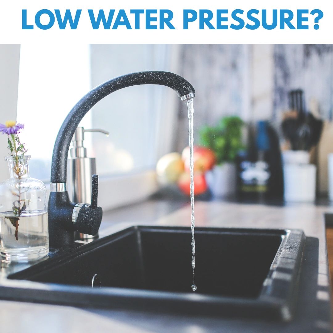 Potential causes for low water pressure on a well water system