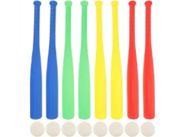 THIN BASEBALL BAT - Diameter :  82CM
Colour : Multi