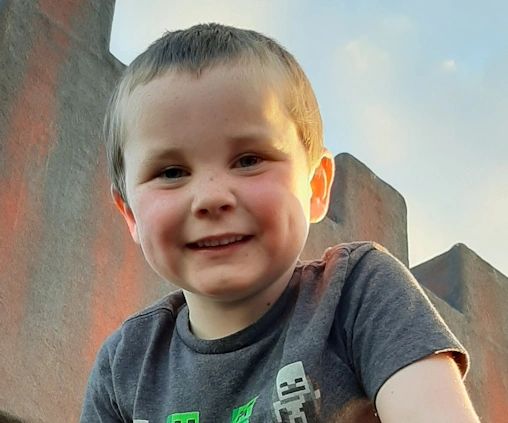 A smiling boy