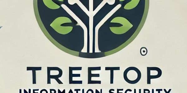 treetop information security with a tree in earth tones 10 background green tree black text