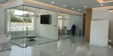 Glass and Aluminium Works in Dubai #aluminiumworks #glassworks