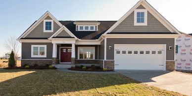 Merrifield Homes, Highland Model.  New home construction. Custom Home Builder