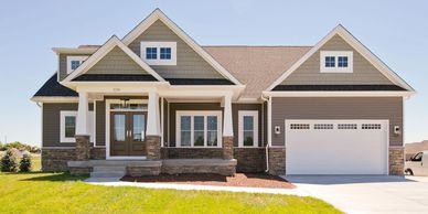 Merrifield Homes, Woodley Model.  New home construction. Custom Home Builder