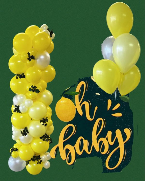 BALLON CONFETTIS BABY SHOWER CDA 3700236667554 : Boumba : boutique