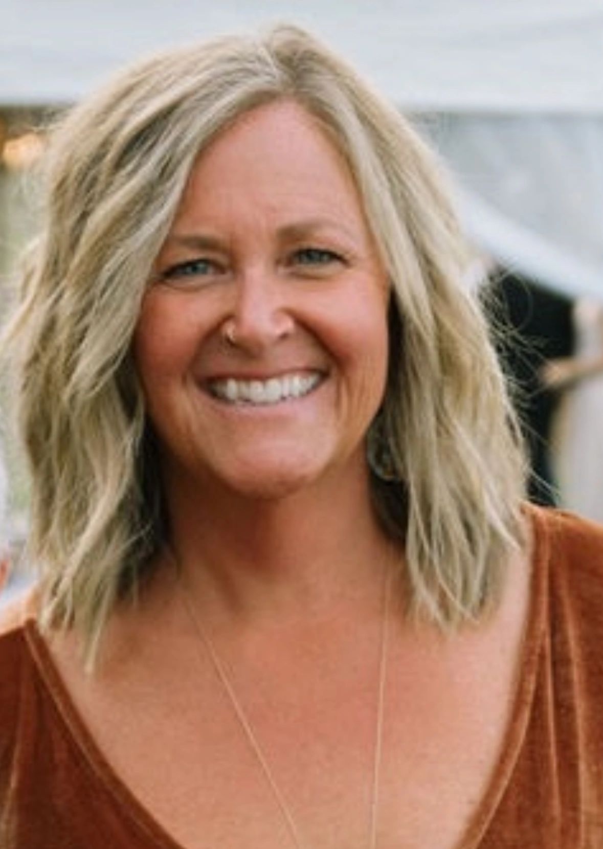 Head and shoulders image of Natalie smiling        