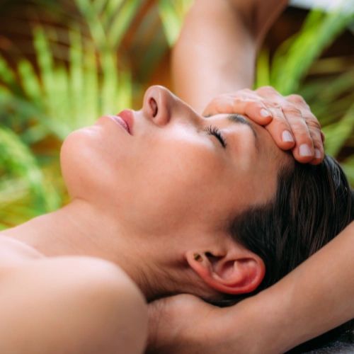 Client receiving a massage