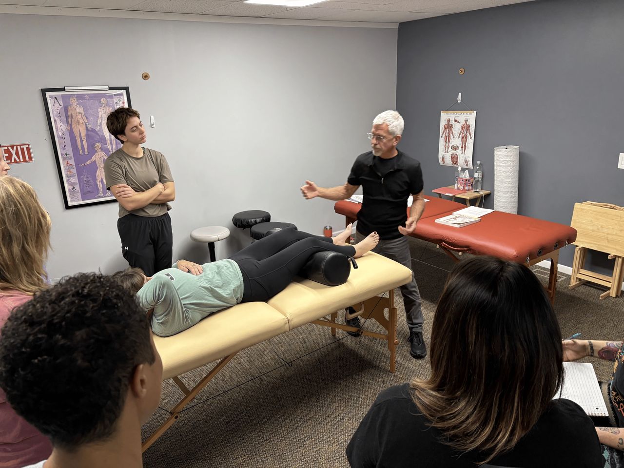 Mark Duvall, LMT leading the course.