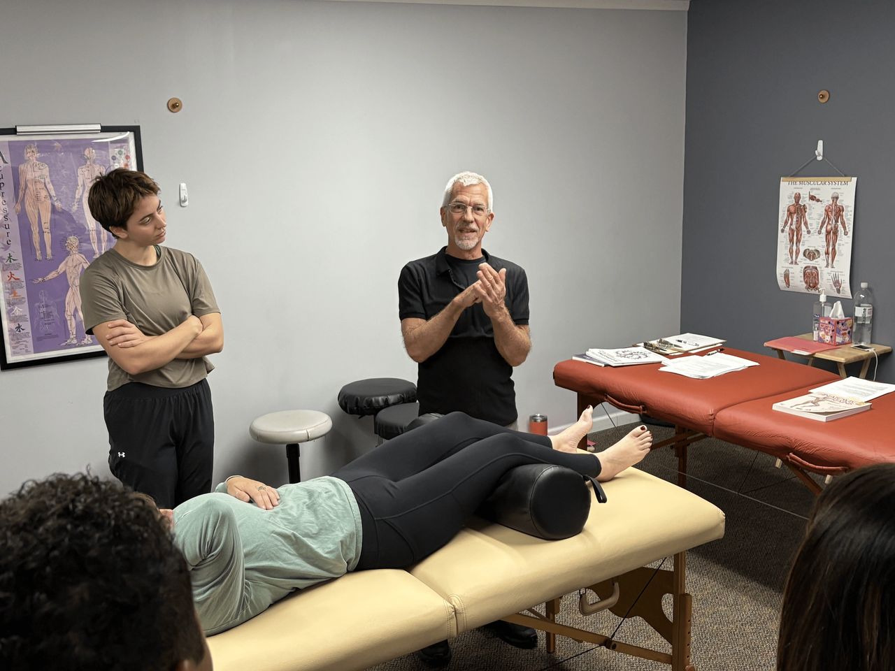 Mark Duvall, LMT leading the course.