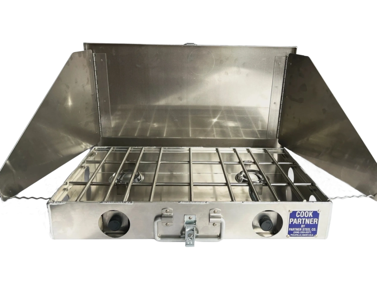 COOK PARTNER 9 SINGLE BURNER STOVE WITH WINDSCREEN