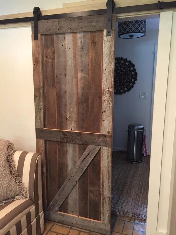 After - Custom Built Barn Door