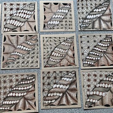 The Triangle Tangle — Zentangle Inspired Art: Antique Renaissance Tile