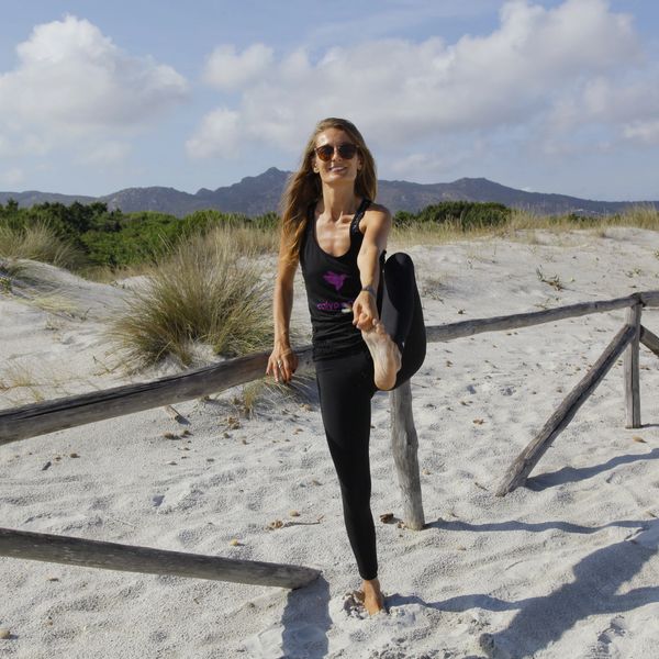 Beach Yoga Standing Pose