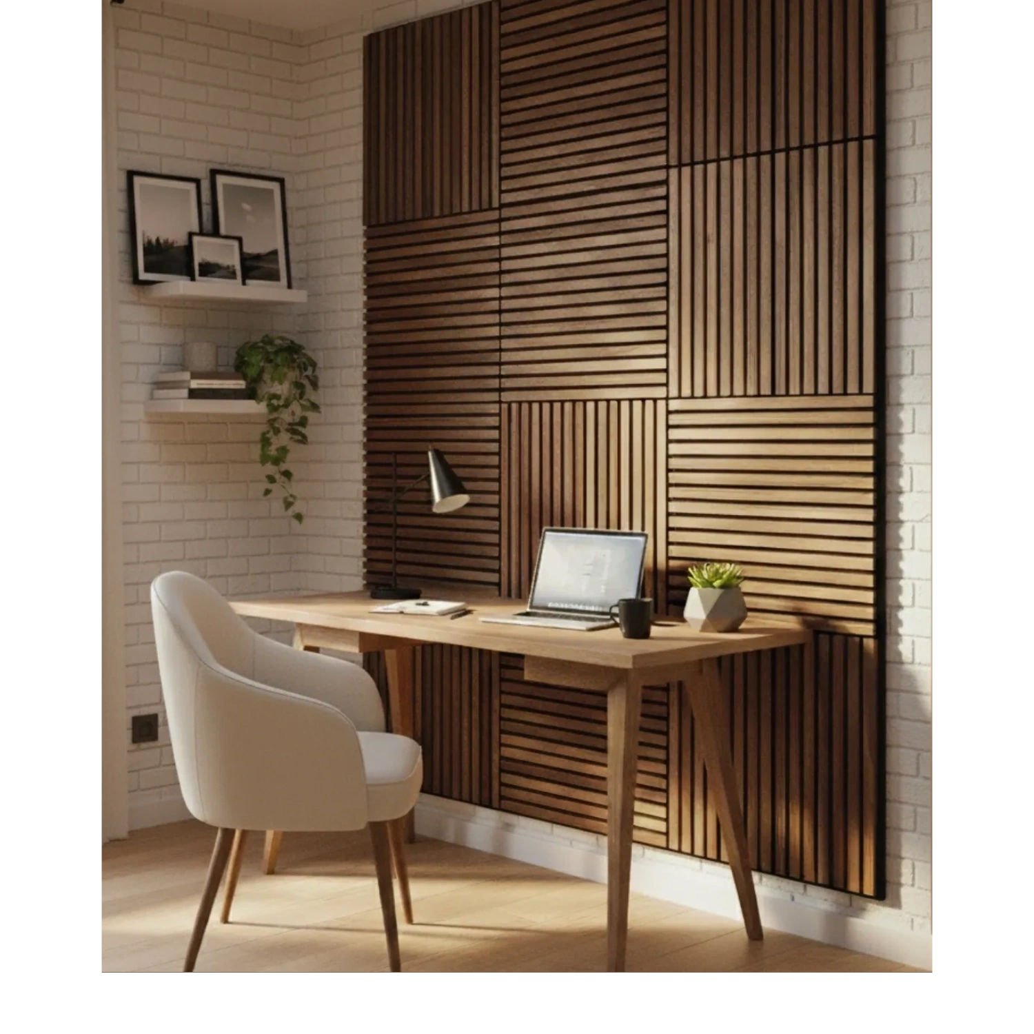 インテリア Premium Acoustic Wood Wall Panels for Home Decor