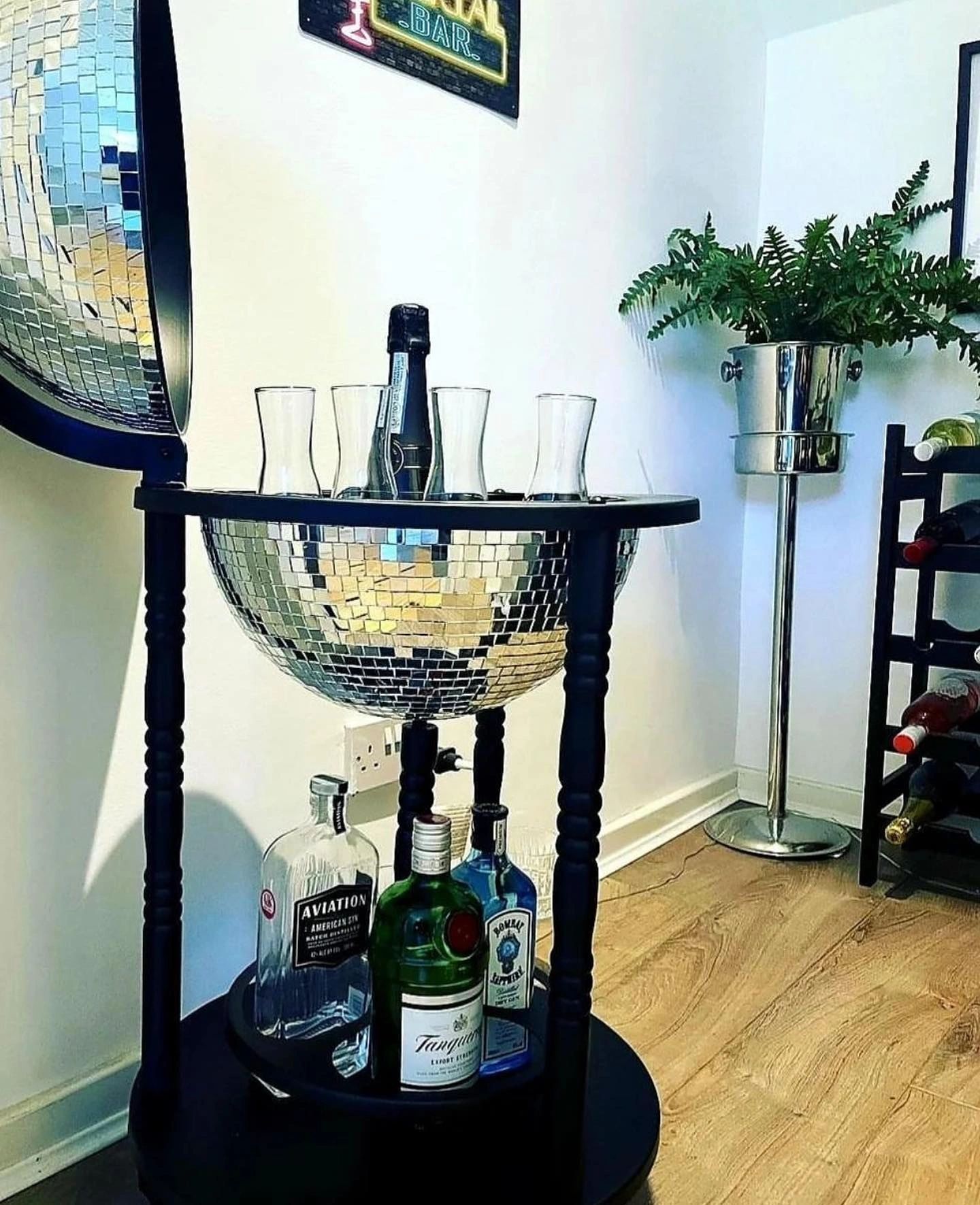Glam Globes Disco Ball Bar Cart GLAM GLOBES