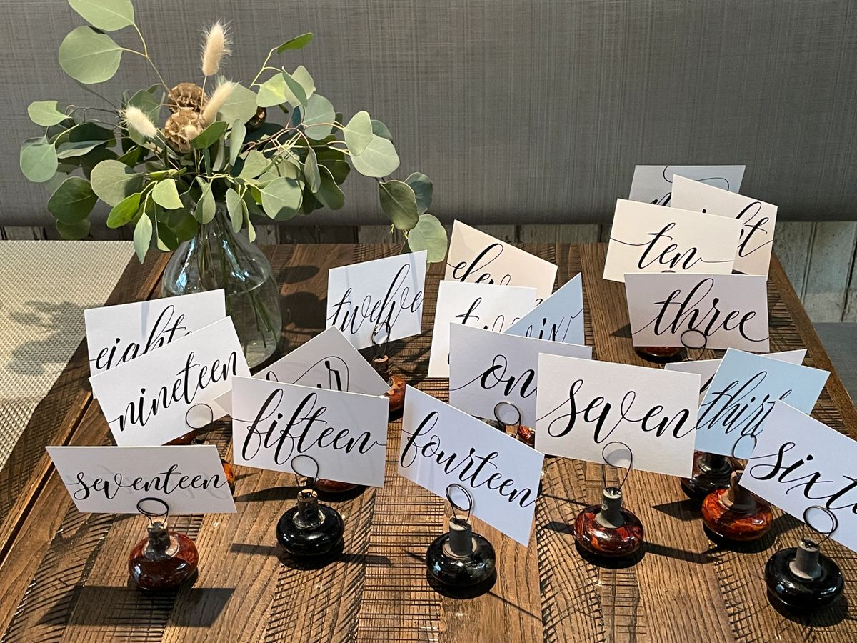 Signs, Easels and Table Numbers