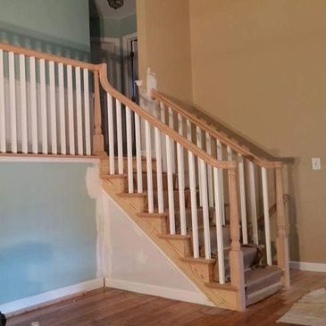 Custom stairs and railings