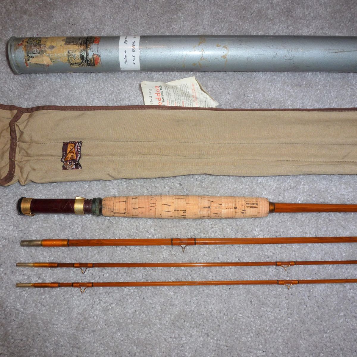Heddon 8' 6 No. 125 Expert Split Bamboo Fly Rod