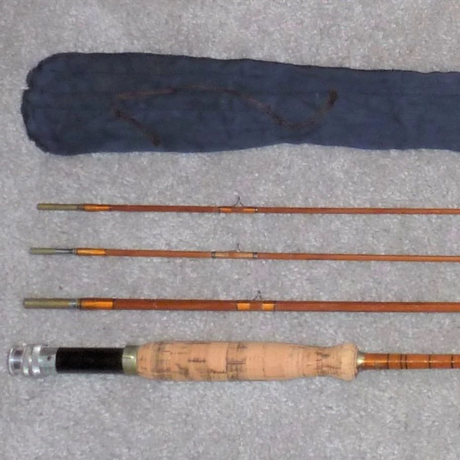 Abbey & Imbrie Challenger, 8' 6" Split Bamboo Fly Rod with Labeled Bag