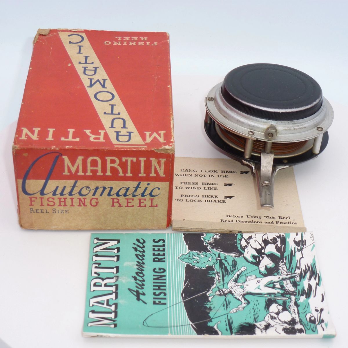 Martin No. 3 Automatic Reel in Original Box with Papers