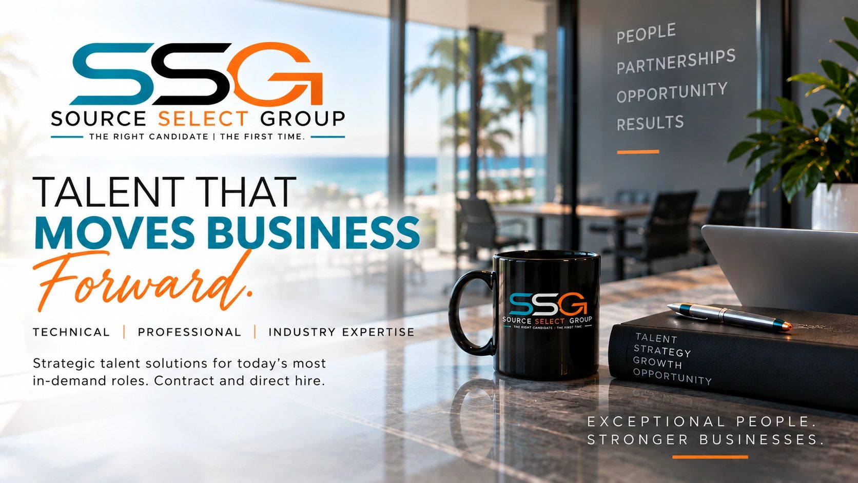 Source Select Group promotes strategic talent solutions to move business forward.
