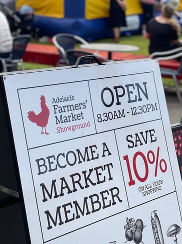 Adelaide Farmers' market member offer. 