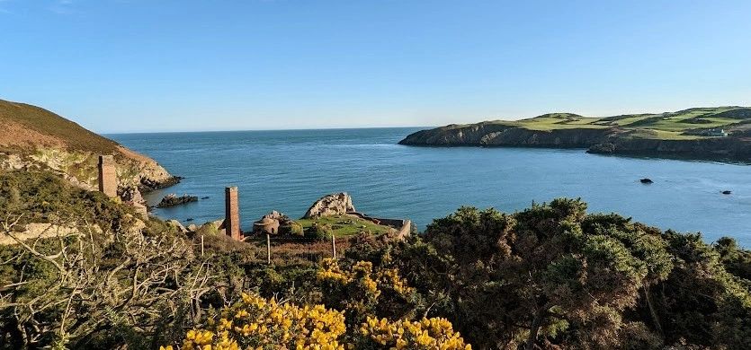 A sunny day at bay by Porthwen Brickworks, Anglesey. 