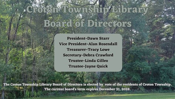 Board of Directors: D. Starr, A. Rosendall, T. Lowe, D. Crawford, L. Gilleo, and J. Quick