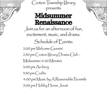 Midsummer Renaissance: Schedule of events