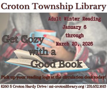 figure wrapped in blanket with open book and coffee. event details