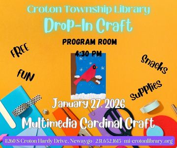 crafting tools and example of craft. event information