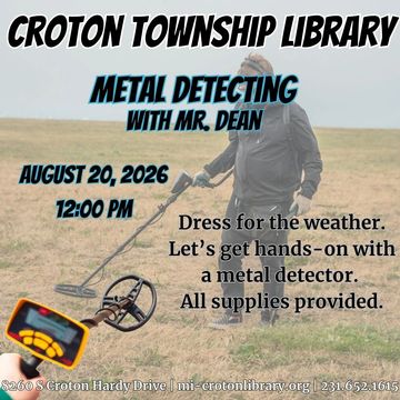 man with metal detector. event information