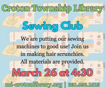 Sewing machines on blue background. event information