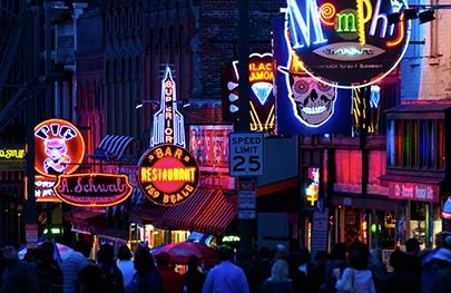 Balton Sign Company lights up Beale Street in Memphis, TN.