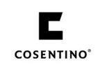 Minimalist black and white Cosentino logo with a geometric 'C'.