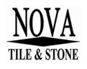 Black and white logo for Nova Tile &amp; Stone.