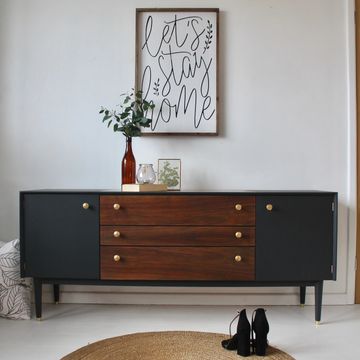 G PLAN E Gomme Sideboard Dressing Table Walnut Adjustable tilt Mirror Mid Century Modern Original Re