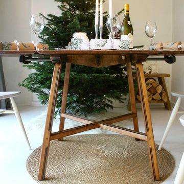 ERCOL Drop Leaf Dining Table 387 Midcentury Modern Retro Original Elm Beech Wood  Refurbished 1950/