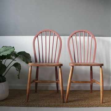 ERCOL Windsor Kitchen Chair Model 4A  Elm Beech Wood Mid-Century Rare Original Refurbished 1945 