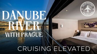 Luxury river cruise on the Danube with elegant cabins and scenic views of Prague.