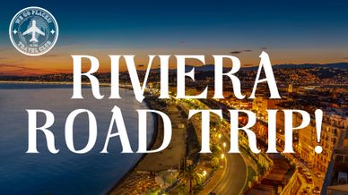 Scenic Riviera road trip at sunset with coastal views.