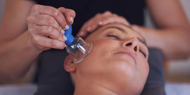 facial cupping, tone skin, firm skin, relaxing