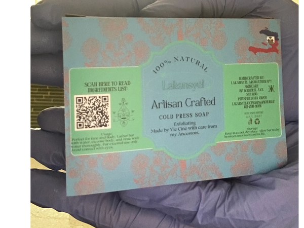 ✨ Exfoliation Lakansyèl Artisan Crafted Cold Pressed Soap Bars