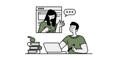 Clipart of virtual tutor