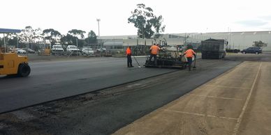 Car park asphalt resurfacing, Melbourne