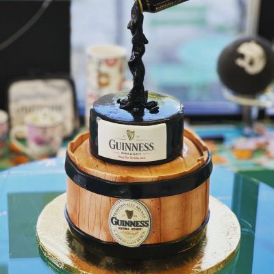 Guinness Barrel 21st Birthday Cake